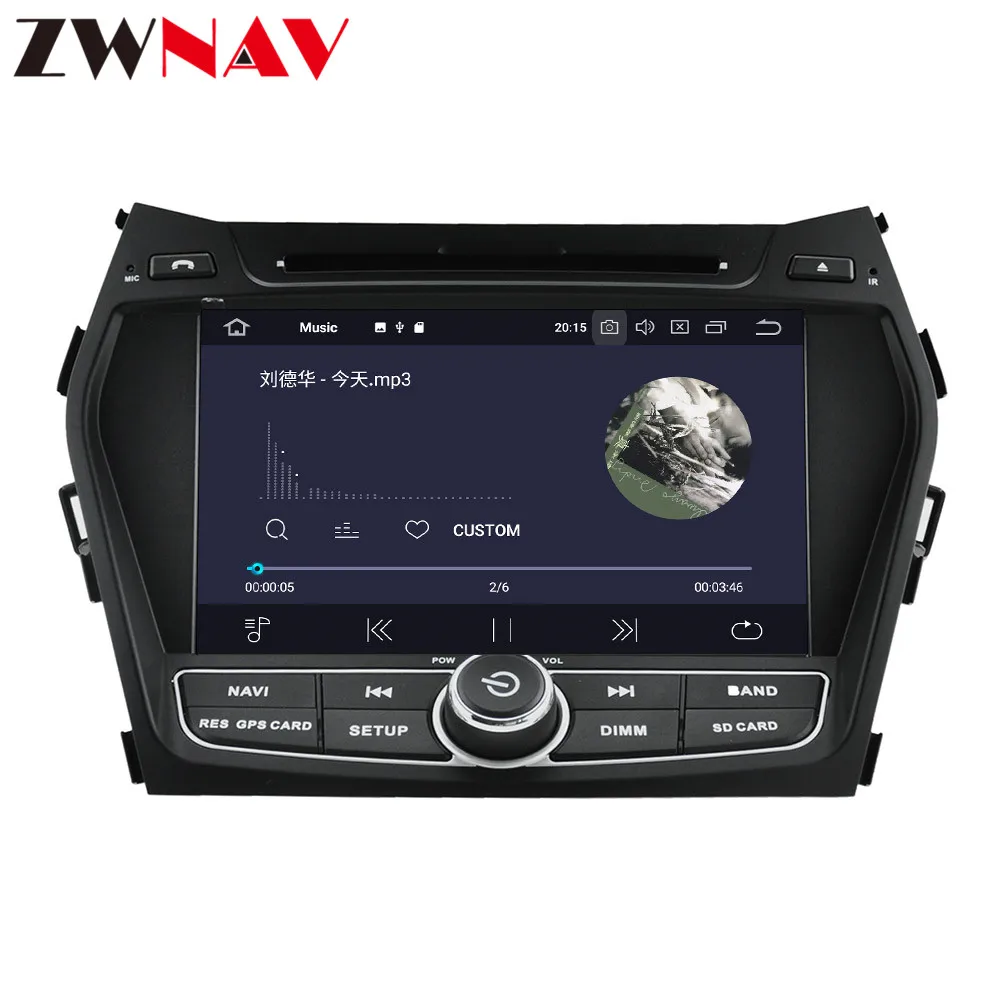 DSP android 9,1 автомобильный dvd мультимедийный плеер для hyundai IX45 Santa fe 2013 GPS для автомобиля, стерео навигация автомобильное радио магнитофон