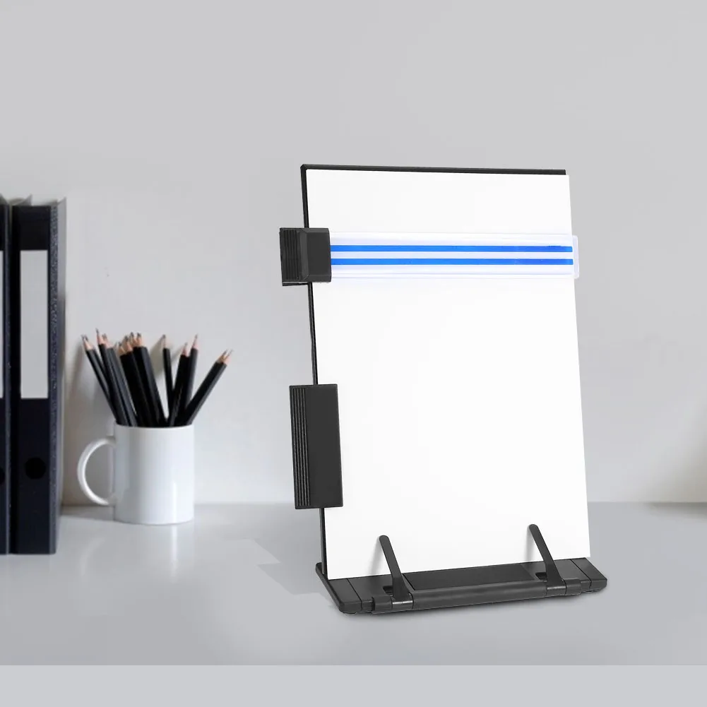 

Adjustable Portable Book Document Stand Reading Desk Holder Bookstand Bookend Book With Interlacing Ruler Reading Shelf