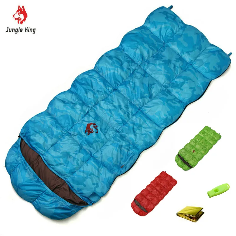 

Jungle King CY550 Winter Outdoor High Quality Down Envelope Camping-20 Degree Thickening and Widening Camouflage Sleeping Bag
