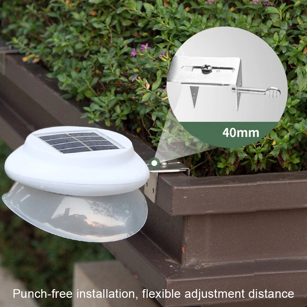 

Solar Fence Lights Outdoor Wall Light Waterproof LED Fence Solar Lights Street Light Garden Yard Decoration Solar Gutter Light