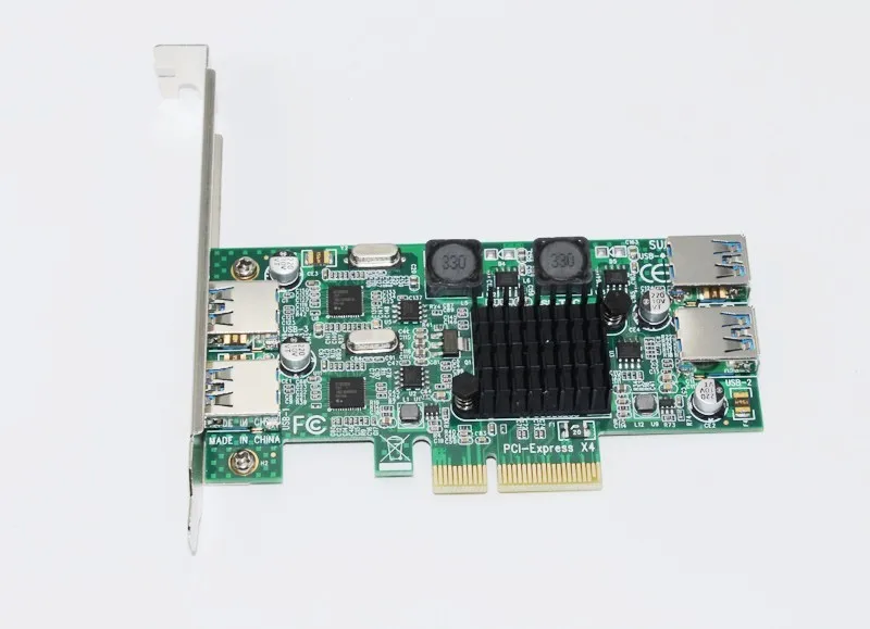 

Новейший USB 3,0 PCI-E адаптер для карты расширения PCI Express до 4 портов USB3.0 5 Гбит/с двойной канал полная скорость для сервера VR игр Live