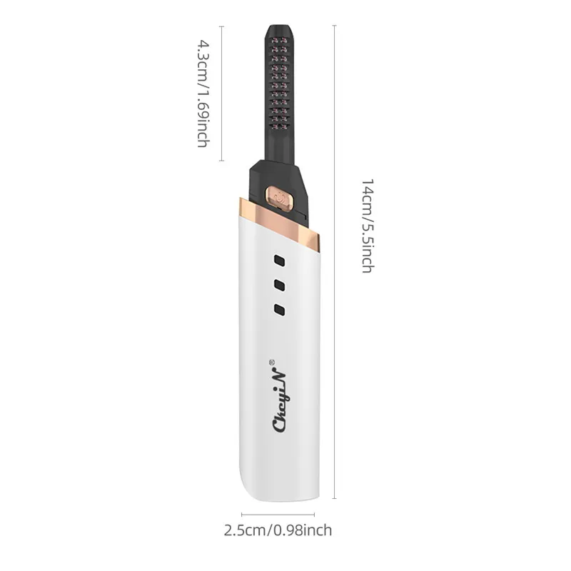 

Electric Eyelash Curler Fast Heating Natural Eyelash Curling Iron Temperature Adjustable Makeup Eyelash Curling Pen USB Charging