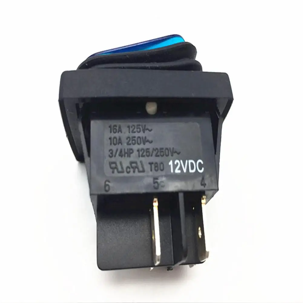 Switch Car Led Bakcground Light 1pc DIY Locking Red Blue Yellow Green Button On-Off 4Pin Rocker | Автомобили и мотоциклы