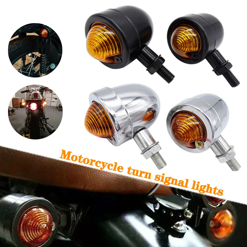 1 пара хромированных сигналов поворота для мотоцикла световой индикатор Harley Kawasaki