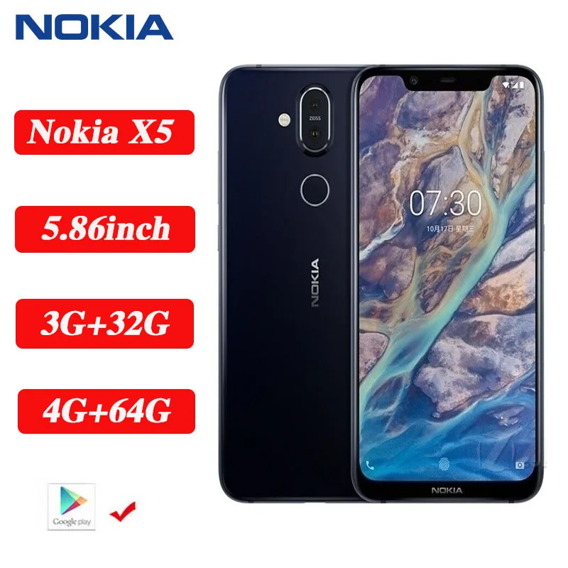 Оригинальный смартфон Nokia X5 мобильный телефон на Android 5 1 Plus глобальная версия для