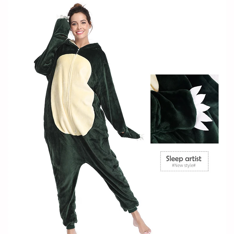 Фланелевая Пижама Kigurumi с персонажем из мультфильма милый цельный пижамный