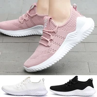 new summer sneakers women flats light lace up fashion tennis soft sports running shoes female non leather casual shoes pink 2021