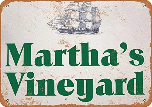 

12 x 16 Aluminum Metal Sign - Vintage Look Martha's Vinyard