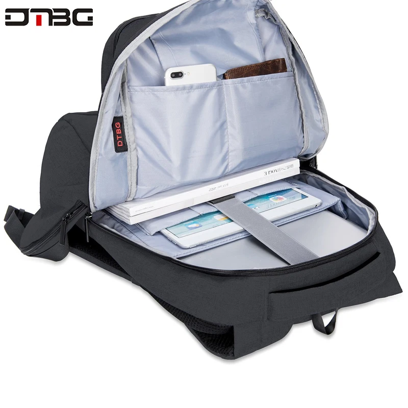DTBG Waterproof Multifunction USB charging Men 17.3inch Laptop Backpacks For Teenager Fashion Male Travel Anti Theft Backpack
