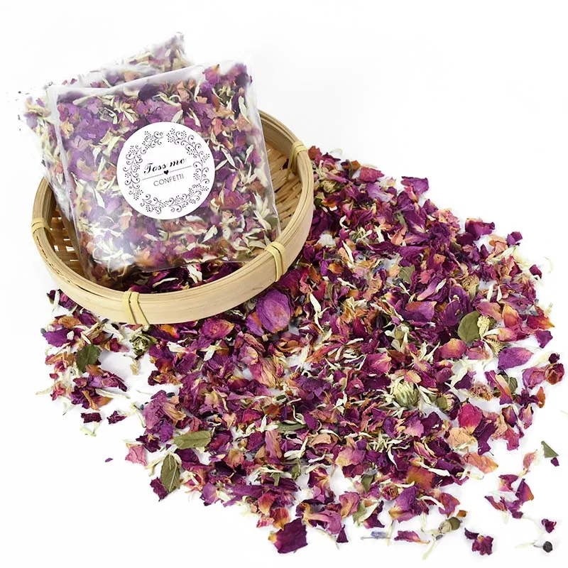 

5 Packs Natural Dried Rose Flower Petals Confetti Wedding Party Decoration Biodegradable Real Flower Petal DIY Handmade Supplies