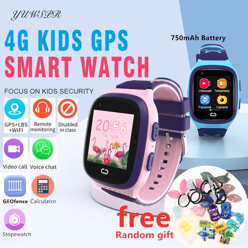 Смарт-часы Детские Водонепроницаемые с GPS-трекером и поддержкой 4G | Электроника