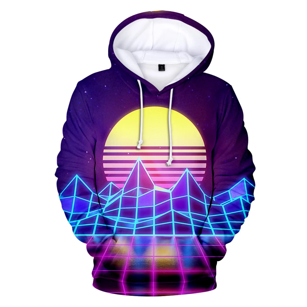 Новое поступление толстовка в стиле Vaporwave толстовки для мужчин и женщин худи с 3D