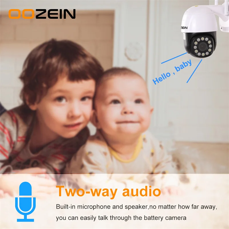 

5MP HD IP P2P Camera Wireless Outdoor Security PTZ WiFi Camera Auto Tracking Home CCTV Surveillance H.265 Network Two Way Audio