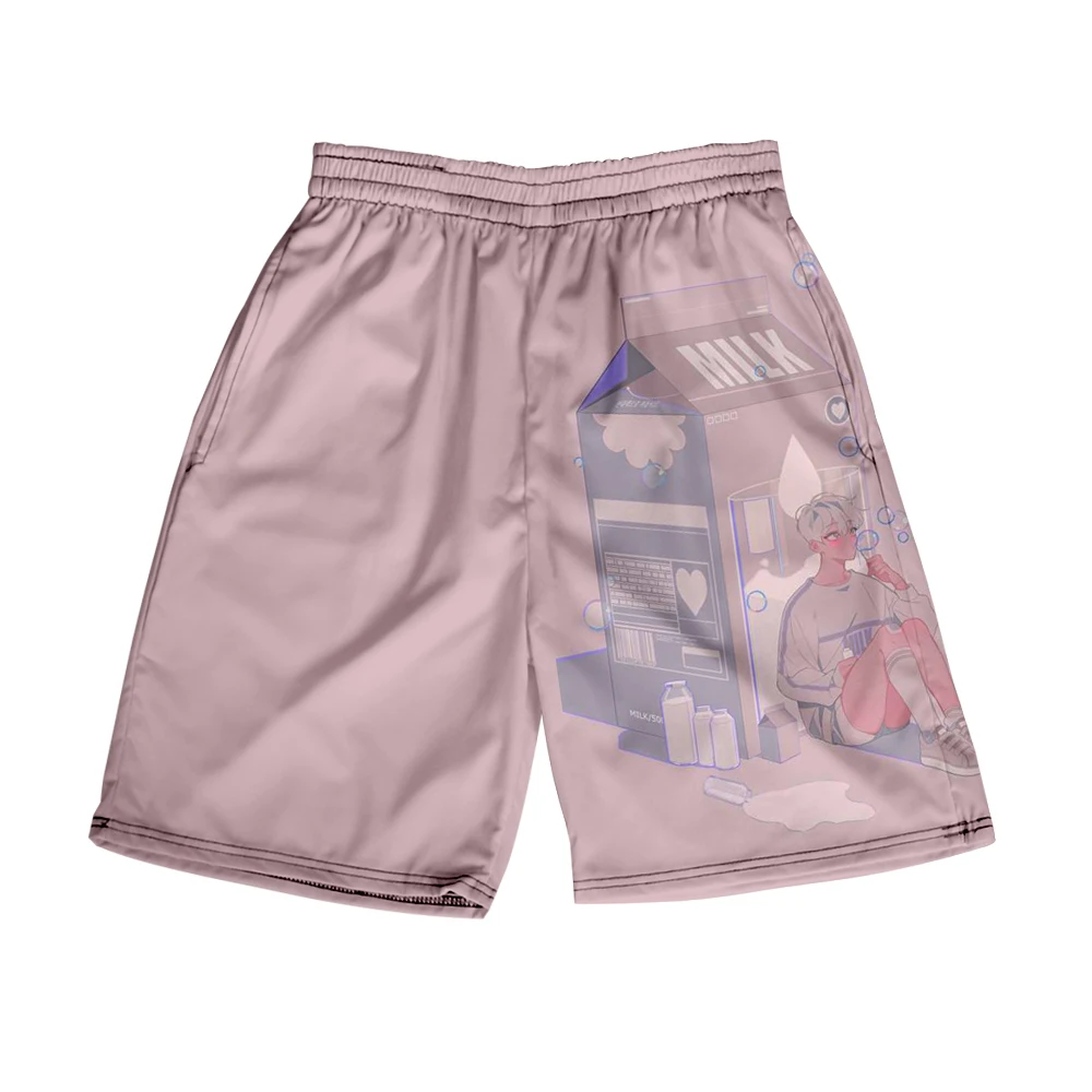 

Frdun Link Click 3D печать летние праздничные женские и мужские с эластичной талией в японском стиле шорты в уличном стиле Повседневная Уличная пля...