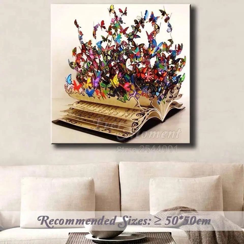 Ever Moment, алмазная краска, распродажа, красочная бабочка, книга, алмазная краска, полностью квадратная, животные, вышивка крестиком, дрель, искусство ASF1037
