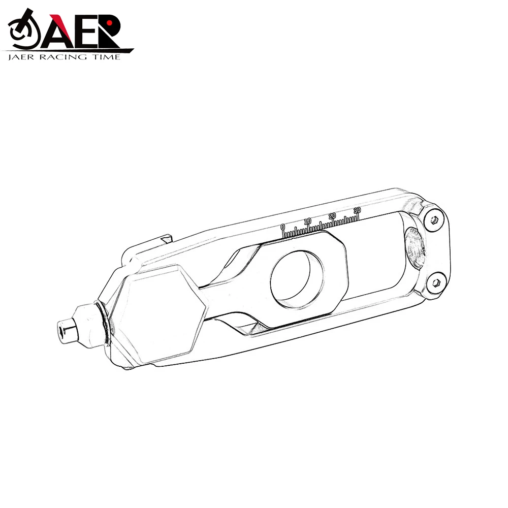 JAER для Yamaha MT09 FZ09 2013-2016 ЧПУ левый и правый натяжитель Катена задний шпиндель цепи