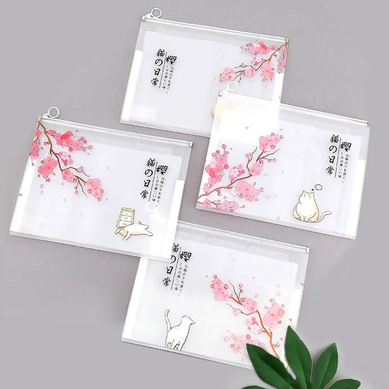 

Fresh Transparent Insert File Holder Test Papers for Students Buggy Bag A4 Multi-Layer Large Capacity Folder Information Bag