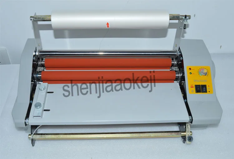 FM360 110 v/220 v A3 машина для ламинирования бумаги, ламинатор холодного рулона, четыре ролика, Рабочая карта, офисный ламинатор для файлов