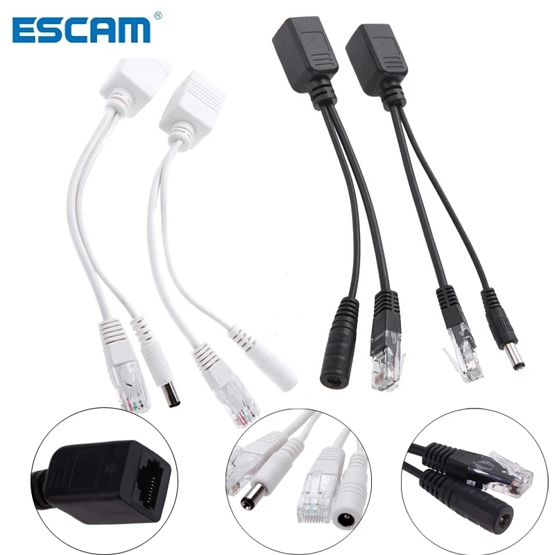 Кабель адаптер POE RJ45 инжектор Сплиттер Комплект экранированная лента пассивная