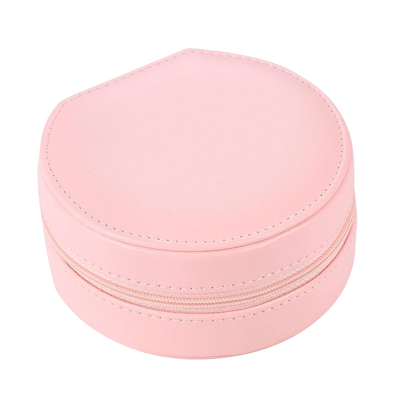 

Romad Portable Pink White Color PU Leather Jewelry Box Ring Display Lady Storage Box Multi-fuction Cage Only Wholesale 2020 W6