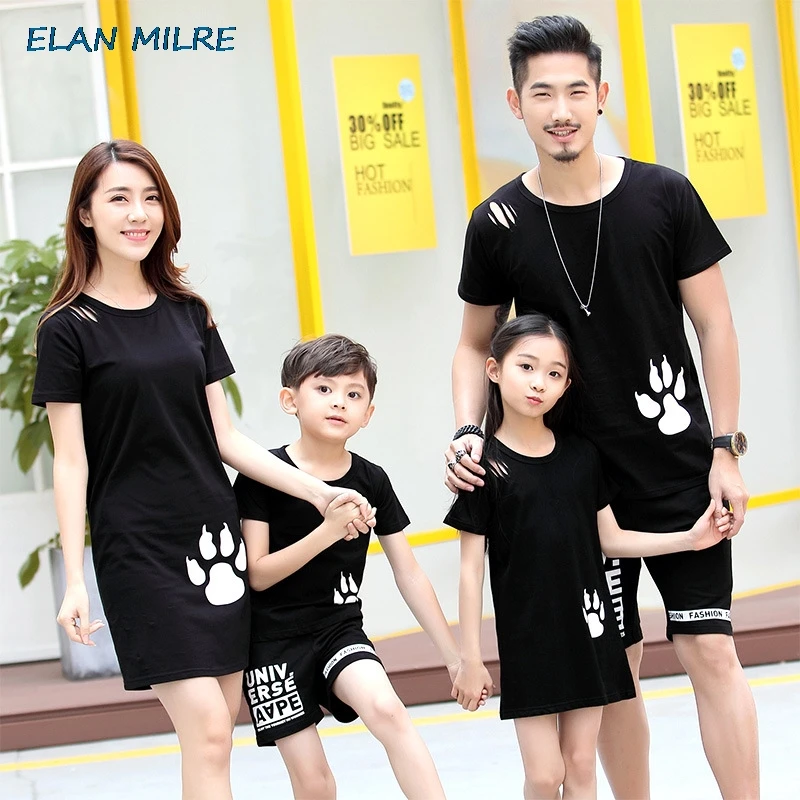 2020 семейная одежда для пары Семейные комплекты папы мамы дочки сына и меня