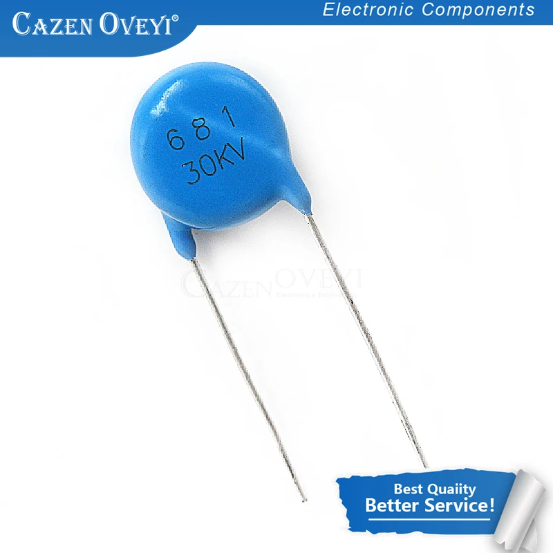 1 шт. / Лот высоковольтный керамический чип конденсатор 681K 30KV 680PF 30KV681 в