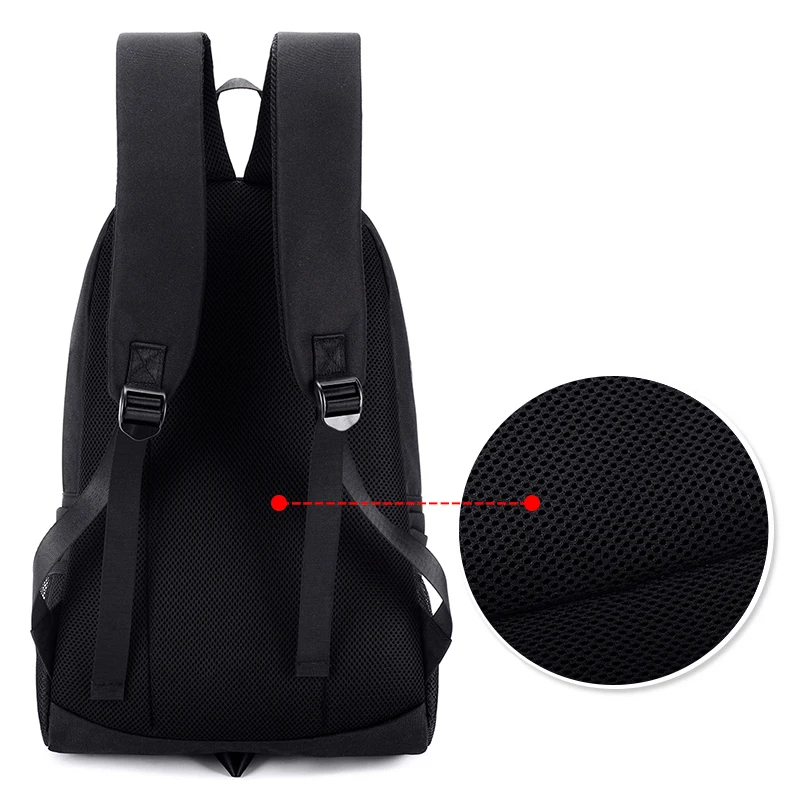 night luminous backpack men fashion usb charging shark laptop bookbag chest bag teenagers school bag mochila black travel bag free global shipping