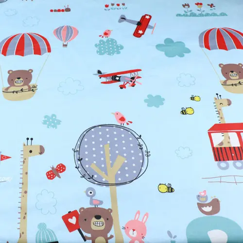 Автомобиль светофора мультфильм печать шаблон 100% хлопок Одеяло Ткань DIY