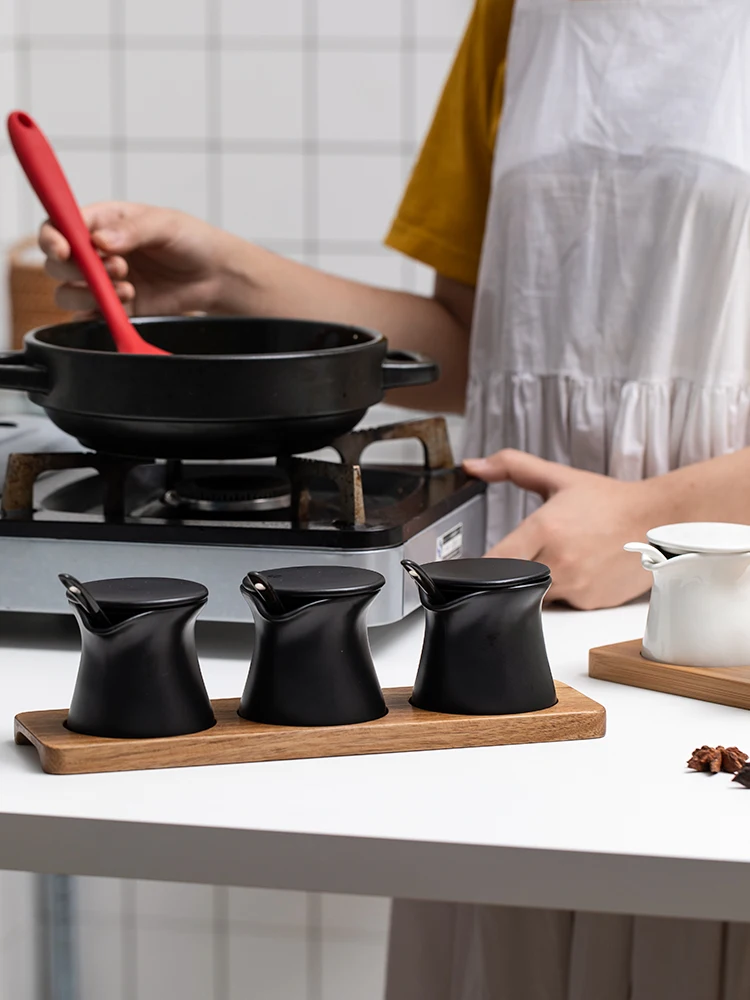 Банка для специй бамбуковый поднос баночек со Комбинации товары дома кухни |