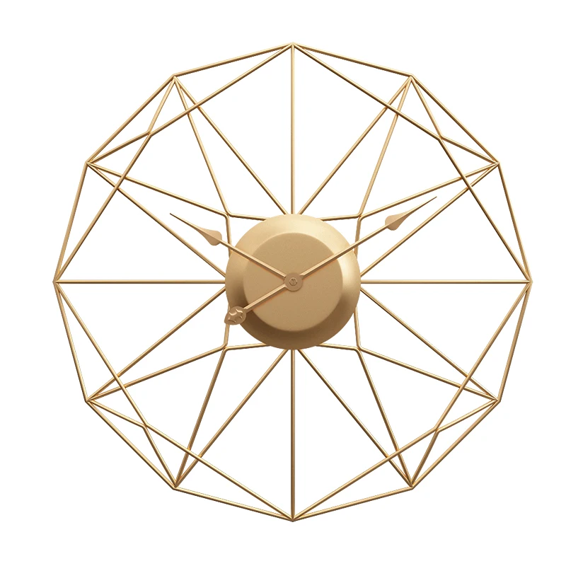 

Large Wall Clock Silent Simple Digital Metal Gold Wall Clock Modern Design Nordic Reloj De Pared Living Room Decoration BK50BG