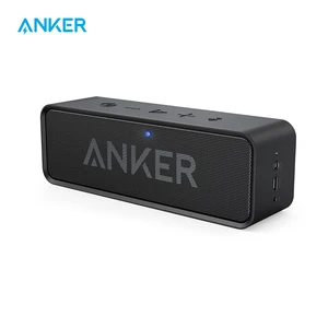 Портативная беспроводная Bluetooth-Колонка Anker Soundcore с двумя драйверами, Насыщенные басы, 24 часа воспроизведения, диапазон Bluetooth 66 футов, встроенный микрофон