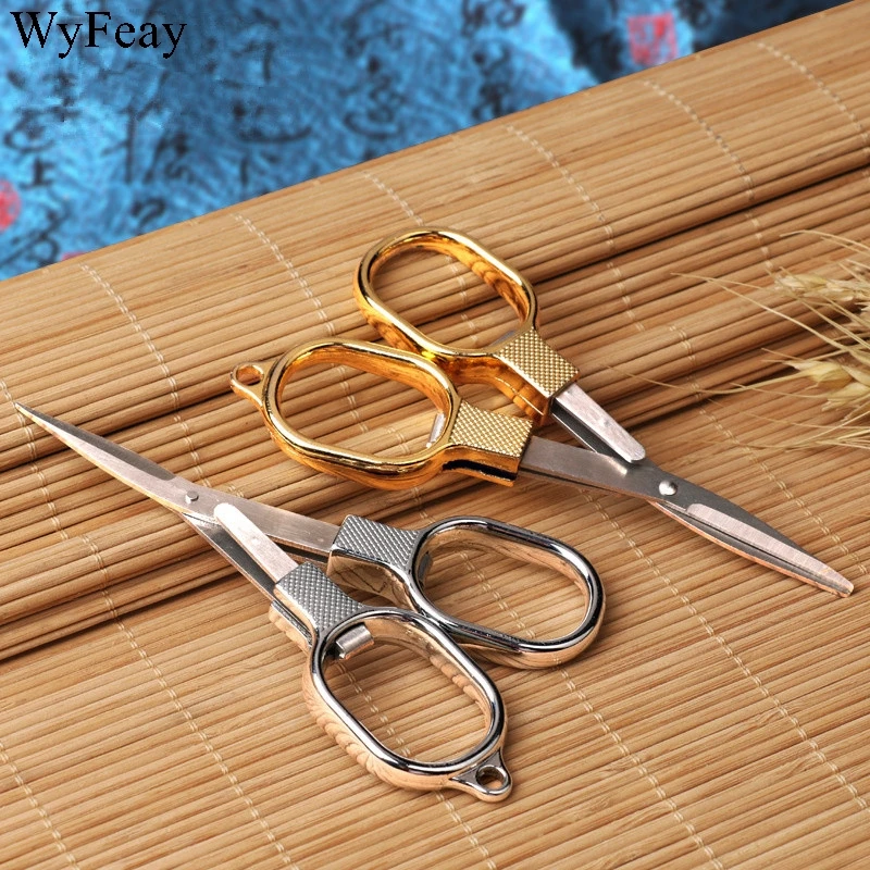 Мини цинковый сплав складной брелок ножницы для рыбалки инструмент кемпинга