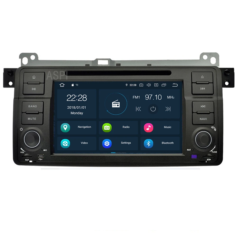 Автомобильный DVD-плеер с спутниковой навигацией Android 9 0 для BMW E46 M3 в приборной