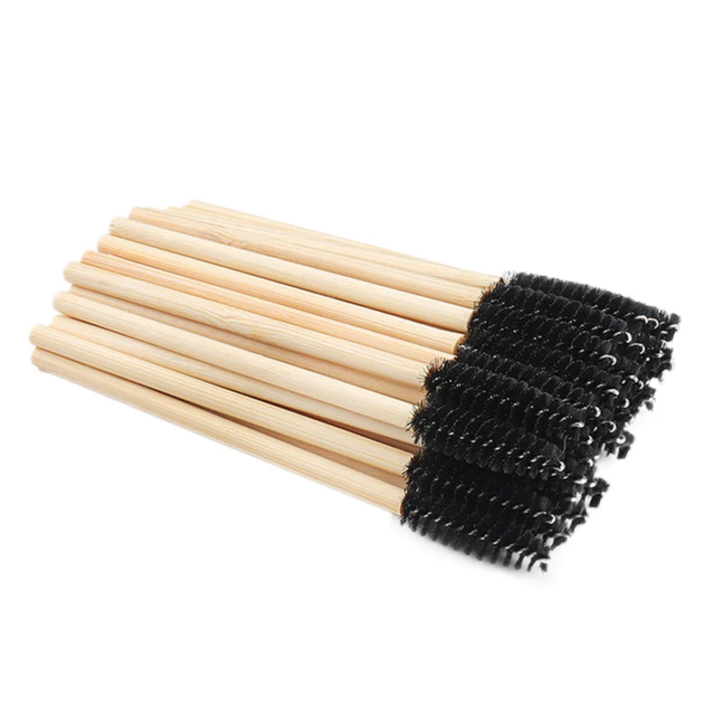 25/50 шт. одноразовые бамбуковые кисти для ресниц |