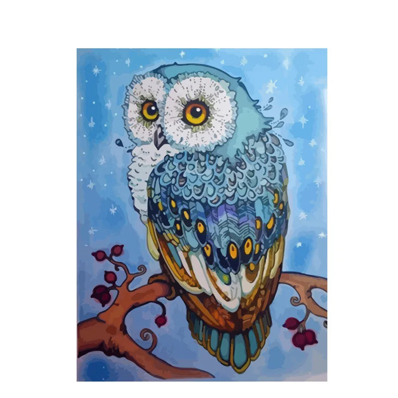 

5D DIY Diamond Painting 100% Full Square/Round Drill "Owl Animals" Diamond Embroidery Cross Stitch 3D Home decoration BY175