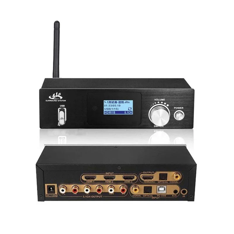 4K * 2K HDMI-совместимый экстрактор преобразователь Bluetooth-совместимый DAC цифровой SPDIF DTS 5,1 аудио декодер ARC аудио преобразователь шестерня - изображение