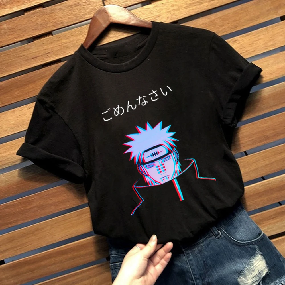 

Men's Tshirt Unisex Naruto Pain Uchiha Madara Cool Short Sleeve T Shirt Japanese Anime Funny Printed Harajuku Streetwear T-shirt