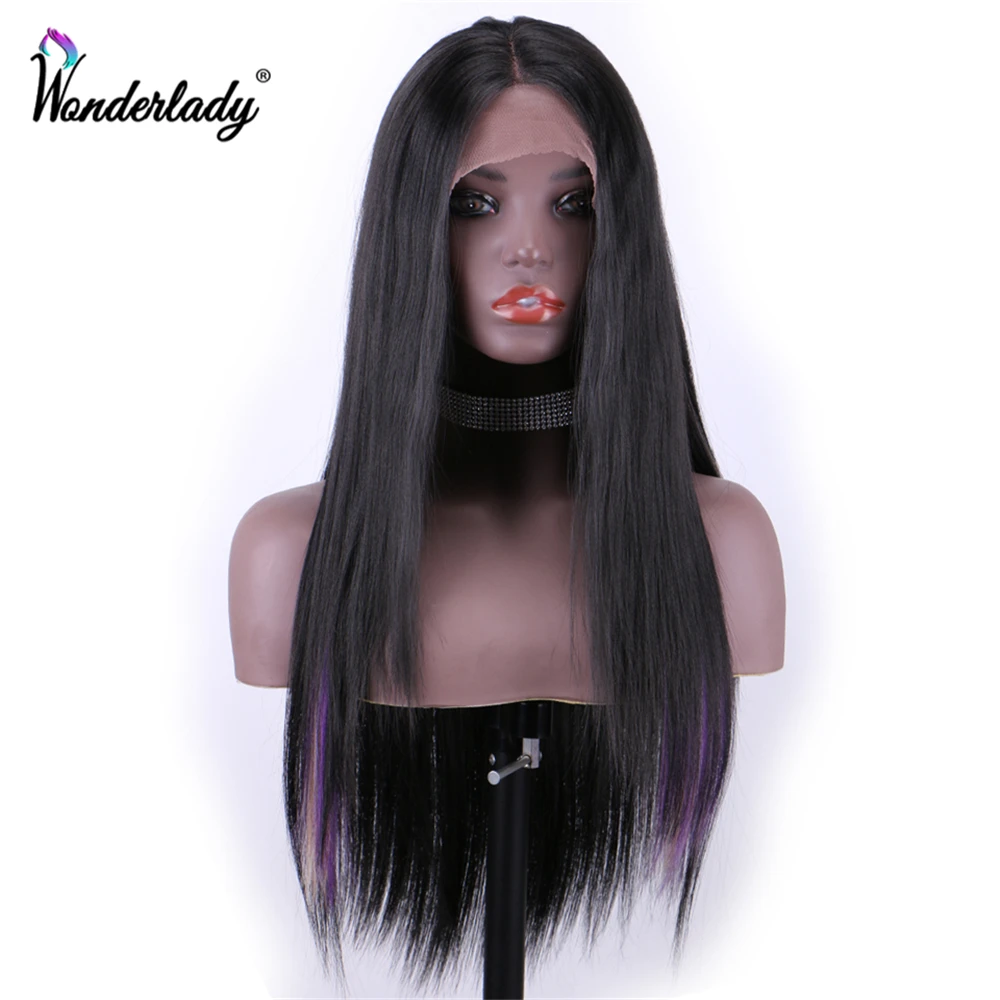 Парики из синтетических волос WonderLady для женщин средний коричневый длинный Yaki