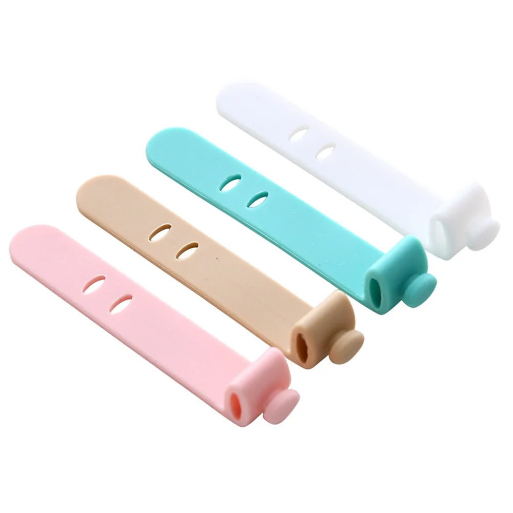 Органайзер силиконовый для кабелей 4 шт./лот|Органайзеры кабеля| |