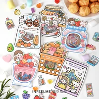 20setslot kawaii stationery sticker food deliveryman series diary planner decorative mobile stickers scrapbooking diy craft