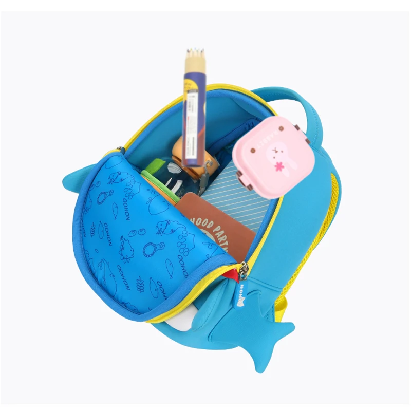 NOHOO 3D рюкзак школьный высокого качества малыш рюкзак 2-7 лет2019 новое водонепроницаемый путешествие детский рюкзак