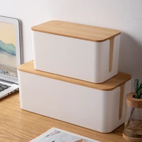 cable storage box power supply board cable organizer socket material belt cable box dustproof charger socket storage box