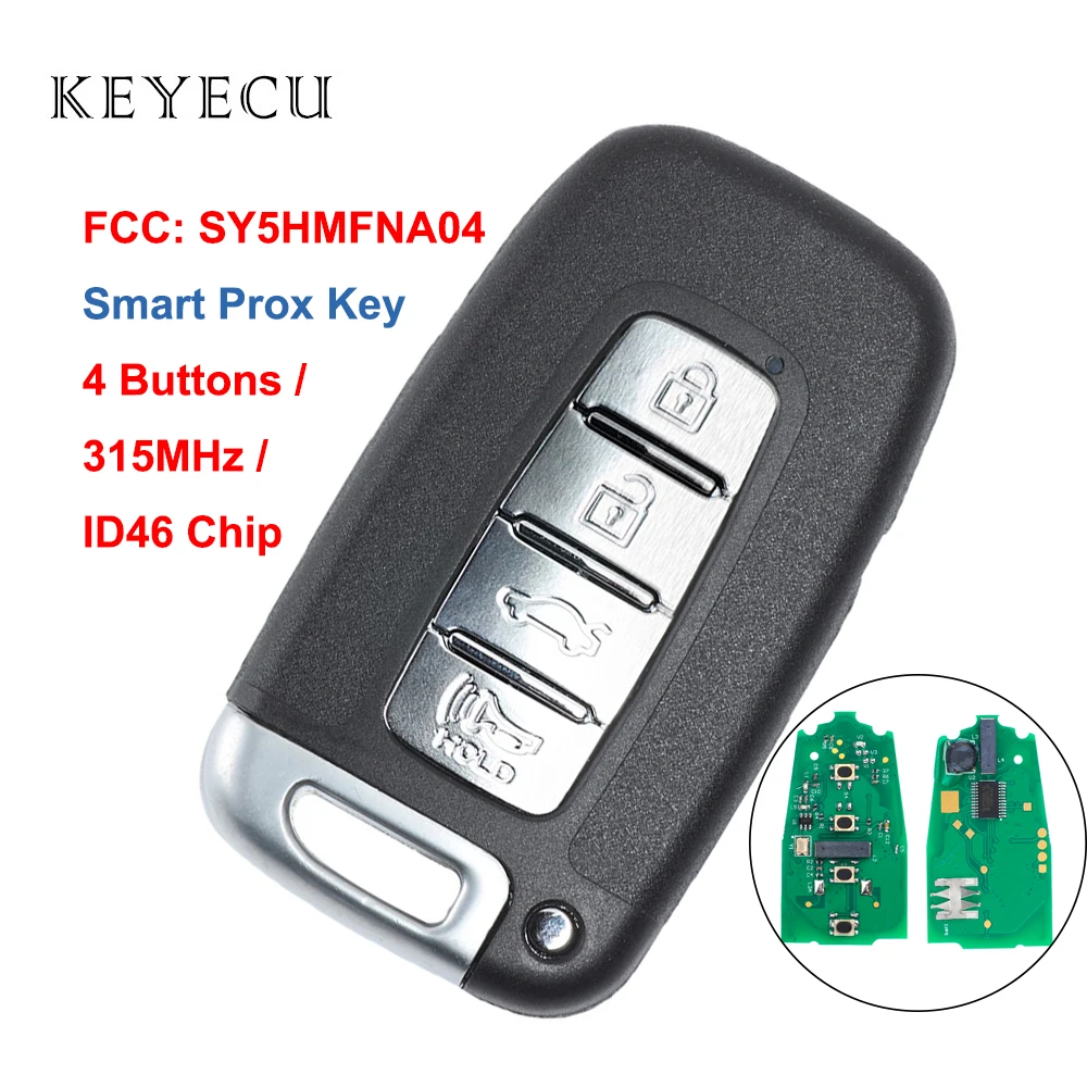 Keyecu Prox Smart Key 4 кнопки 315 МГц ID46 чип для Kia Optima SX EX LX Hybrid 2011 2012 2013 2014 удаленный ключ