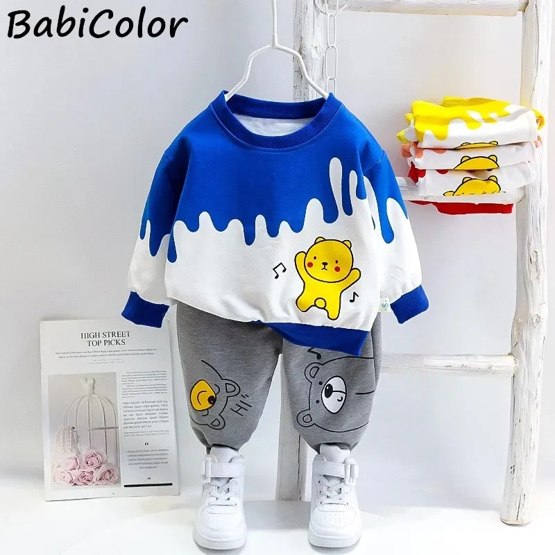 BabiColor/комплект одежды для маленьких мальчиков весеннее пальто с героями