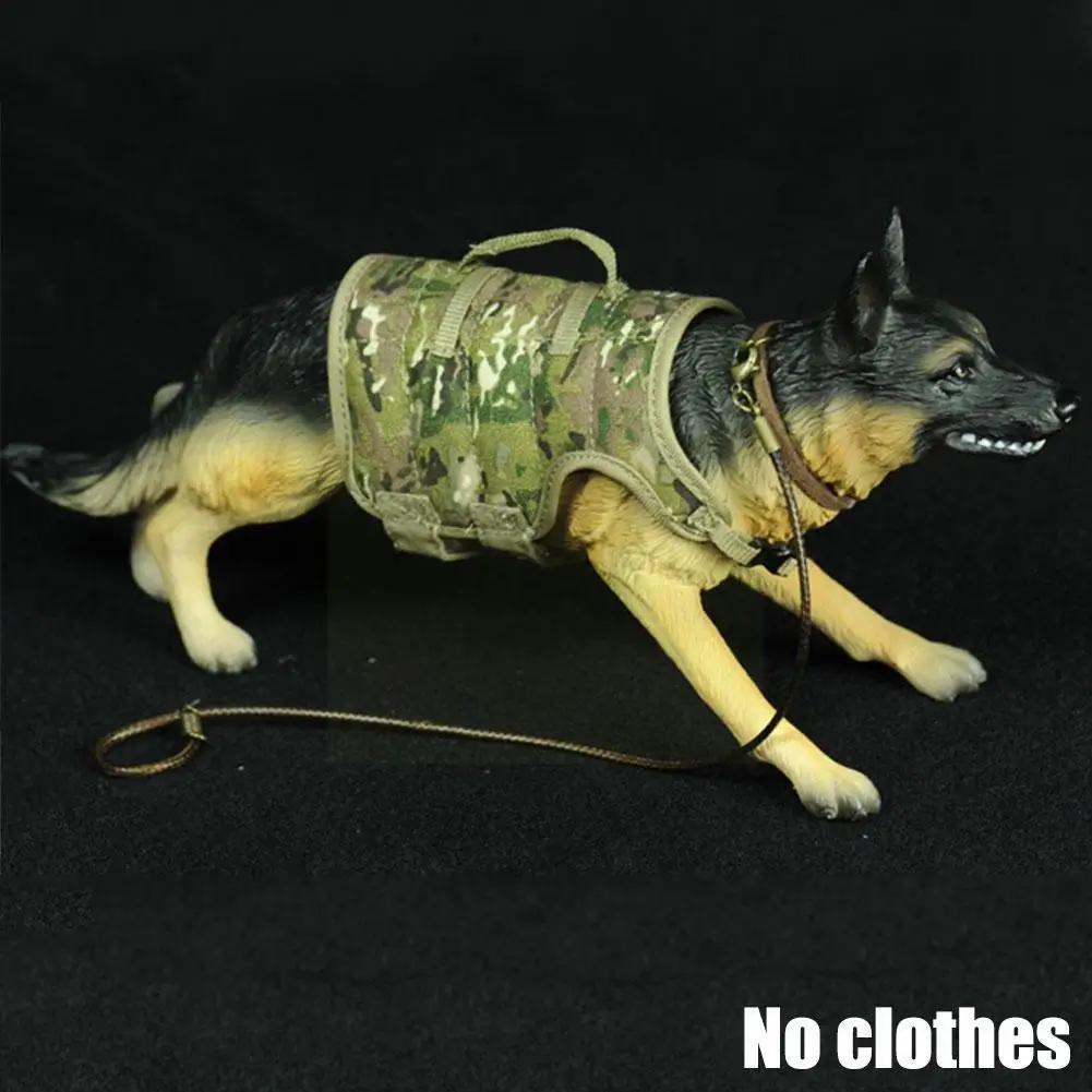 

1pc Police Dog Model Military Scene Decoration Exquisite Model German Dog Shepherd Soldier 1/6 Toy Police Simulation O4A3
