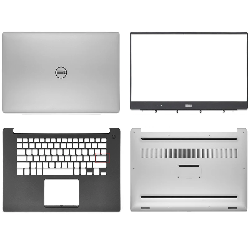 

NEW For Dell XPS 15 9550 Laptop LCD Back Cover/Front Bezel/Palmrest/Bottom Base J83X5 0J83X5 0YHD18 YHD18 A B C D Cover Silver