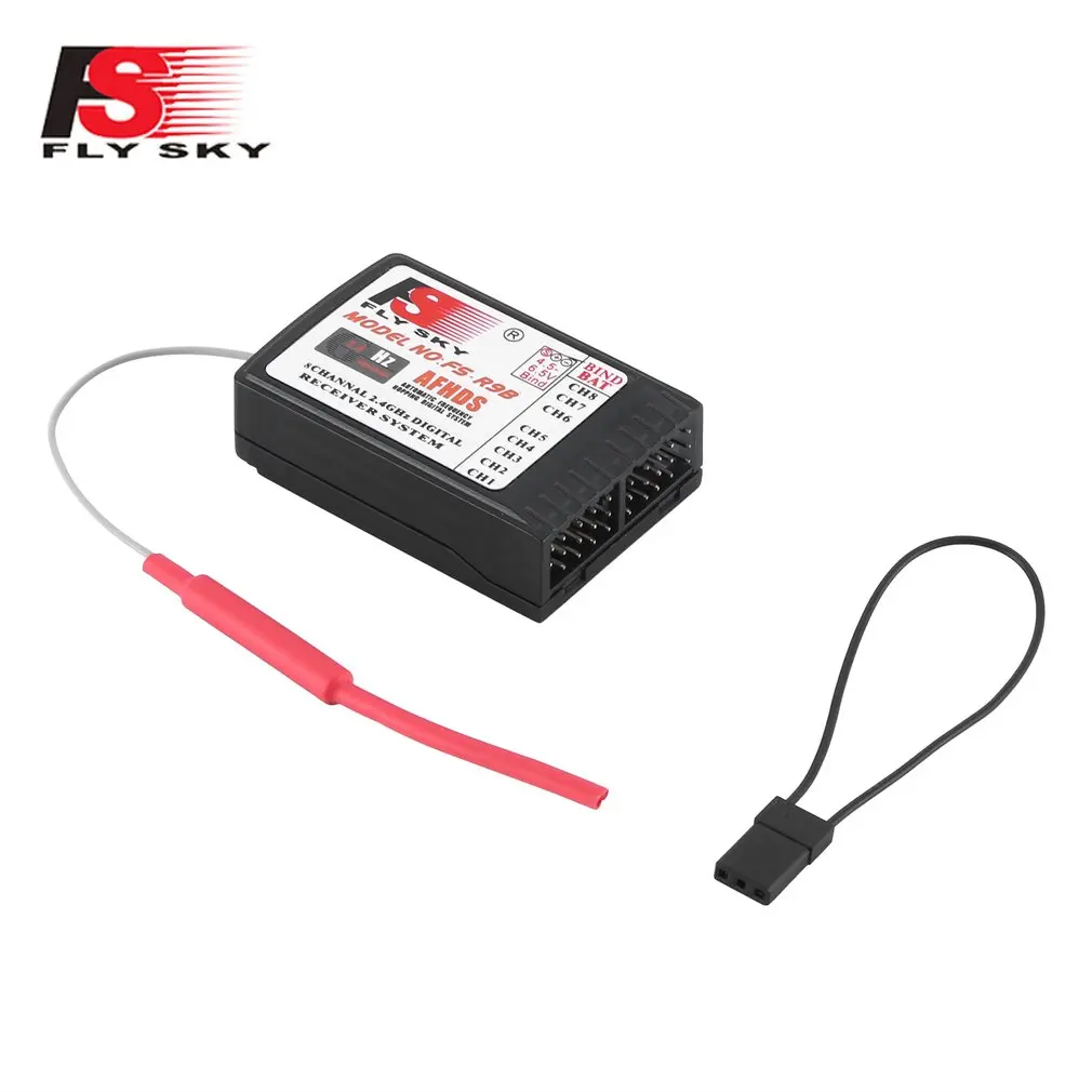 

Flysky FS-R9B 8 Channels PWM 2.4Ghz RC Receiver For I6 I10 T6 CT6B TH9X Transmitter Fine Workmanship