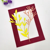 branches and leaves metal cutting dies scrapbooking embossing folders for album card making craft stencil greeting photo paper