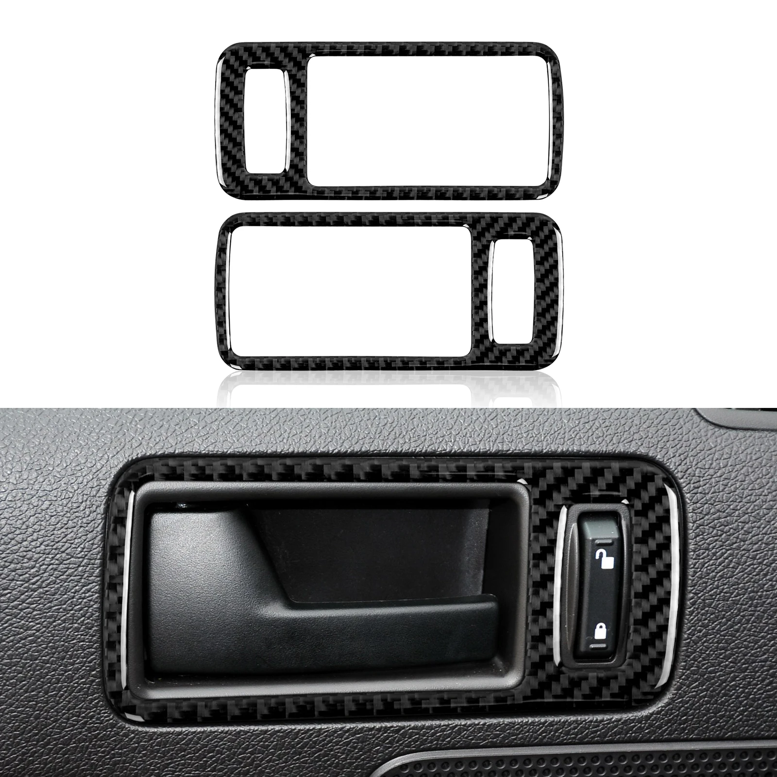 

Carbon Fiber Stickers Decal Car Inner Door Handle Cover Trim for Ford Mustang 2009 2010 2011 2012 2013 2014 Accessories