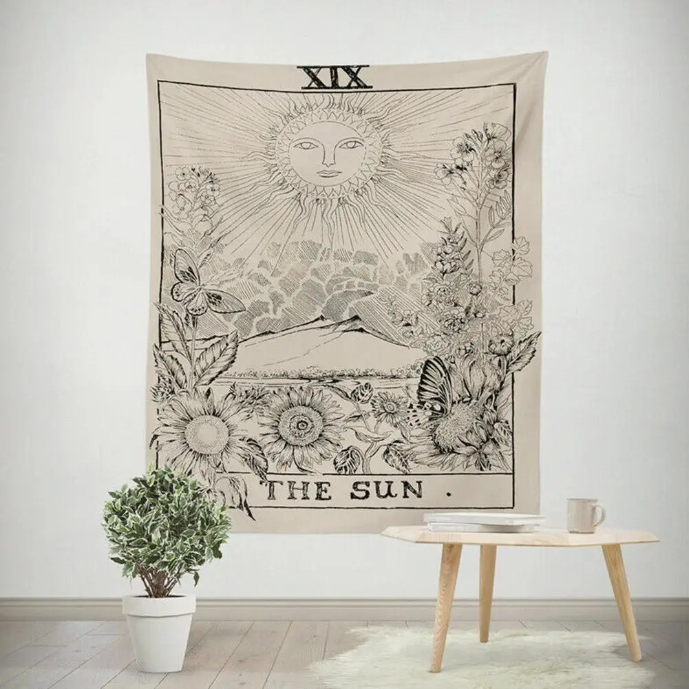 

Night Moon Tarot Wall Tapestry Mandala Tapestry Home Psychedelic Hippies Tapestry Wall Decoration Decoration Hanging Suppli G2Y9